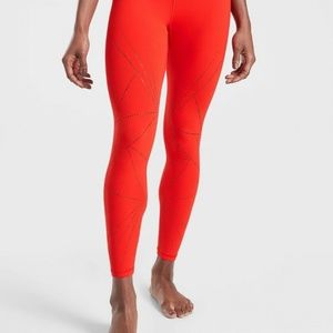Athleta - Elation Lasercut 7/8 Tight - Timeless Red